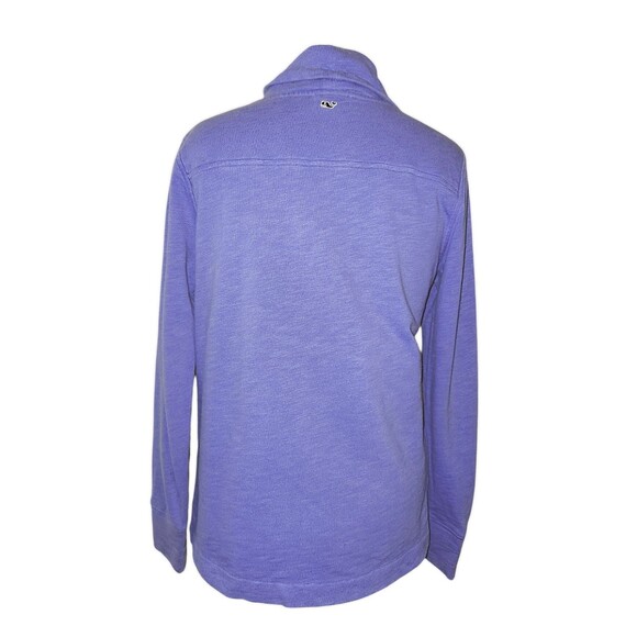 Vineyard Vines Periwinkle Cowl Neck Pullover Sweatshirt Women's Size Medium - Picture 8 of 8
